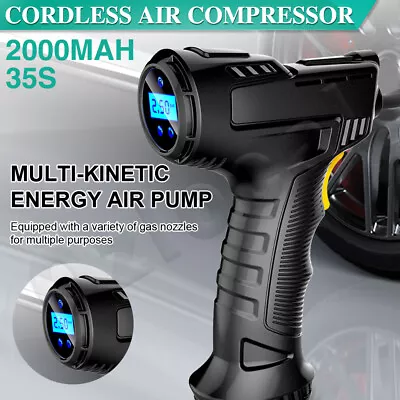 Automatic Cordless Car Tyre Inflator Handheld LCD Digital Air Compressor Pump AU • $26.99