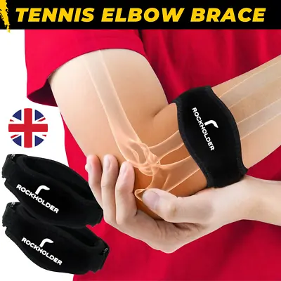 £6.99 • Buy Tennis Elbow Support Brace Golfers Strap Epicondylitis Arthritis Gym Pain Clasp