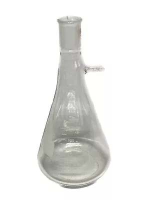 PYREX ACE Glass 1000mL 29/42 Graduated Erlenmeyer Filter Flask W/ Sidearm 5340 B • $27.99