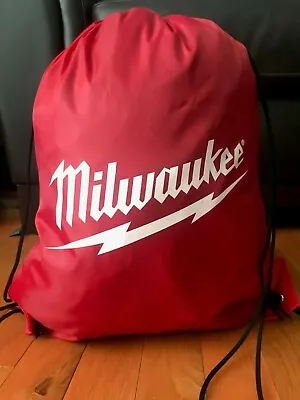 MILWAUKEE SLING GYM MOTORCYCLE NYLON DRAWSTRING M18 M12 FUEL BACKPACK BAG A • $9.79