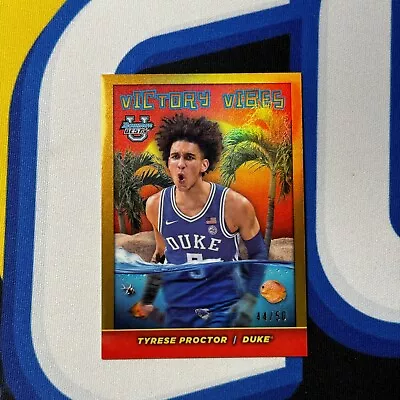 Tyrese Proctor 2023-24 Bowman Best University Victory Vibes Gold #’d/50 Duke • $18.99