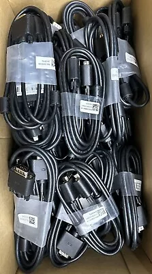 LOT OF (5) NEW DELL 6FT HD 15-pin Male-Male VGA Monitor Laptop Cable 5KL2H06509 • $16.99