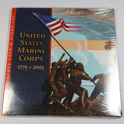 2005 P United States Mint | SEALED Marine Corps Silver Coin & Stamp Set #42916Q • $64.95