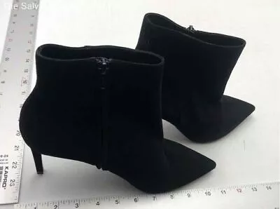 Saint Laurent Womens Black Pointed Toe Stiletto Heel Ankle Bootie Size 41.5 COA • $29