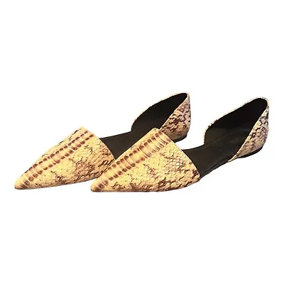 Michael Kors Mila Snakeskin Pointed Toe Flats Women’s Size 9 • $40