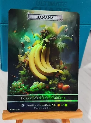 1x Banana #3 AI ART  *FOIL LAMINATED* Custom Altered Token • $4.50