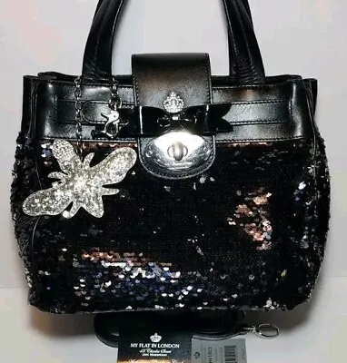 Brighton My Flat In London Luxeton Shoulder Handbag Jeweled Sequined Leather$310 • $239