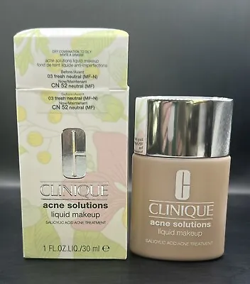 Clinique Acne Solutions Liquid Makeup Shade CN52 Neutral / 03 Fresh Neutral • $37.99