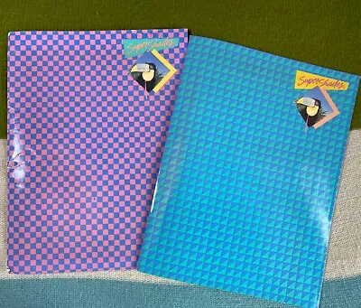 $8 • Buy Set Of Two 1988 Trapper Keeper Mead Portfolio Super Shades Toucan Folder