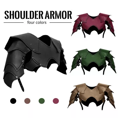 Medieval Retro Men Chest Shoulder Armor Cuirass Breastplate Gladiator Pauldrons • $43.69