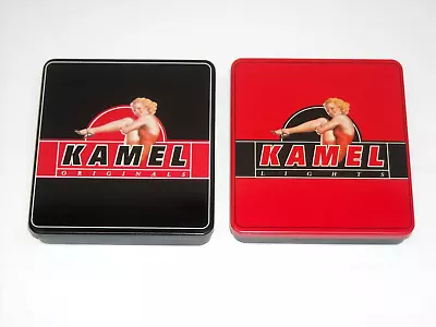 Vtg Kamel Originals & Kamel Lights Cigarette Metal Tin Cases R.j.reynolds Camel • $14.99