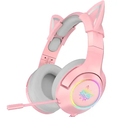 $59 • Buy Onikuma K9 Pro Cat Ear 7.1 Gaming Headset For PC Only