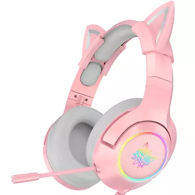 Onikuma K9 Pro Cat Ear 7.1 Gaming Headset For PC Only • $59