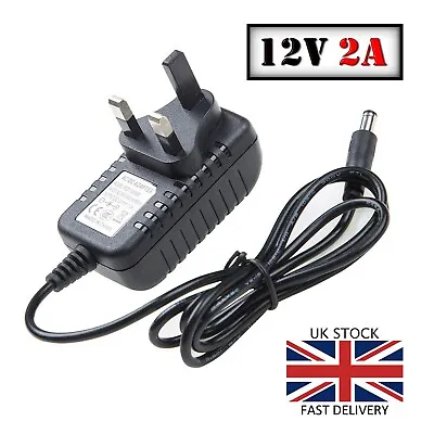 £6.60 • Buy 12V 2A Power Supply AC/DC Adapter Wall Charger For CCTV Camera LED Strip Light