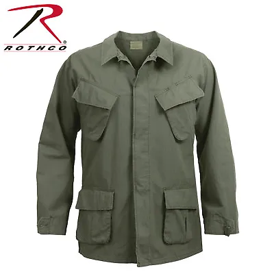 Rothco Vintage Vietnam ERA Olive Drab Rip-Stop Fatigue Shirt • $55.99