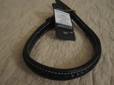 $14.99 • Buy Zack & Zoey Genuine Leather Pharoah Collar Braided 5/8  Adjust 11 -14  NWT