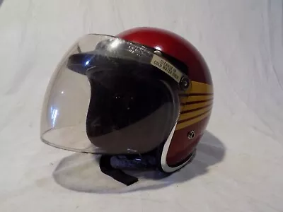 Vintage Arthur Fulmer Red+gold Wing Motorcycle Helmet Rupp/honda Harley Indian • $249.95