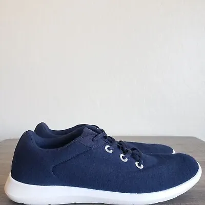 Merinos Lace-Ups Lightweight Merino Wool Sneaker Shoe Navy/White Size Women's 9 • $42.35