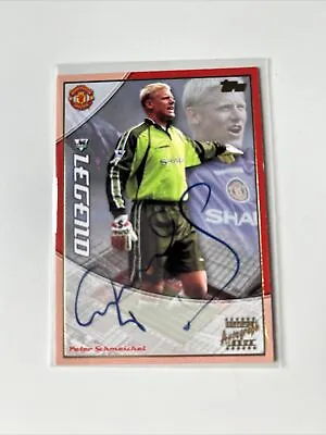 £100 • Buy Peter Schmeichel Auto Topps Premier Gold 2003 On Card Auto