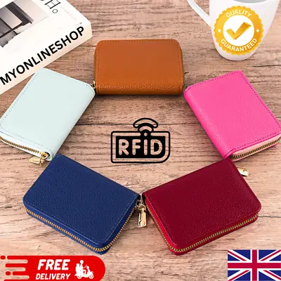 RFID Card Holder Purse Women Men Outdoor Wallet Credit Card Organizer Travel UK • £5.69