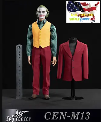 1/6 CEN-M13 DC Joker Red Suit Full Set Arthur For 12  Figure Hot Toys BD002❶USA❶ • $52.35
