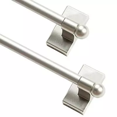 2 Pack Magnetic Curtain Rods For Metal Doors 5/8  Multi-Use Versatile Adjustable • $31.99