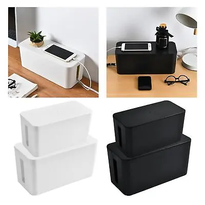     With Cable Management Box Large With Lid  Box To Cover And Hide Extension • £12.42