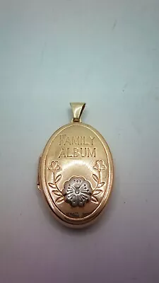 Hallmarked 9 Ct Gold 'Family Album' Locket.  (D) • £163