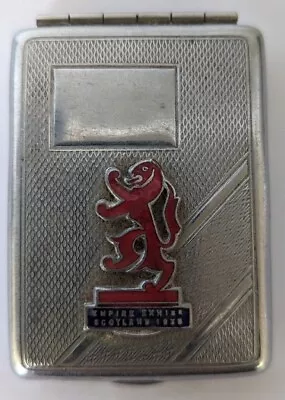 £4.99 • Buy Vintage Matchbox Holder Empire Exhibition Glasgow 1938 (Metal)