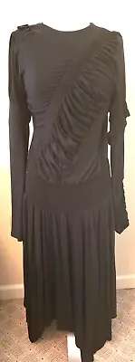 PREEN LINE Evening Maxi Ruffled Dress Sz.M Black • $69.98