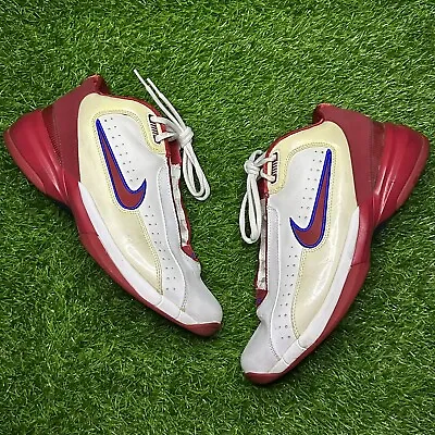 VINTAGE NIKE AIR MAX TRUE FLIGHT 2003 SHOES Men’s Basketball White Red Size 10.5 • $39.99