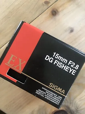 Sigma 15mm F2.8 EX DG Fisheye Lens OPEN BOX/NEW • $450