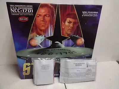 Star Trek Enterprise 50th Anniversary 1/350 Scale Model + Lighting Kit + Remote • $495