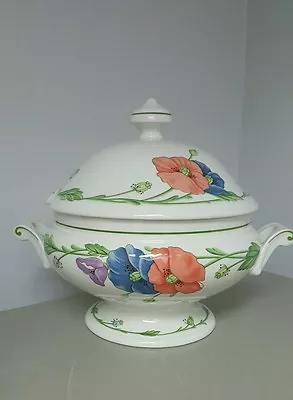  Near Mint~stunning Villeroy & Boch  Amapola  Soup/serving Bowl Tureen W/lid  • $168.99