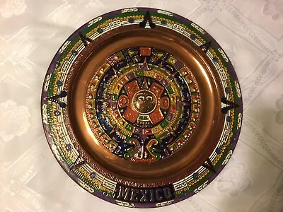 Aztec  Copper Calender Decor Tray • $40