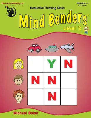 Mind Benders Level 2 Workbook Deductive Thinking Skills Puzzles (Grades 1-2) • $10.99