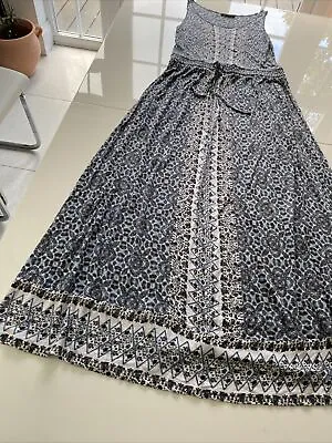 Marks & Spencer Indigo Collection Beautiful Printed Maxi Dress- Size 10 • £10