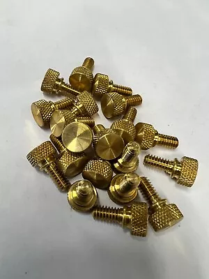 Knurled Thumb Screw Brass 1/4-20 Thread 1/2 Length 20 Pieces  7113B • $15.50