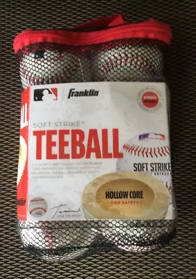 Franklin Sports Soft Strike Teeballs Hollow Core Set Of 6 / 4 Oz Balls New  • $12.99