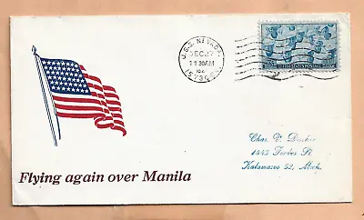 U.s.s.  Nevada Dec 27194? Flying Again Over Manila   Naval Cover • $4.50