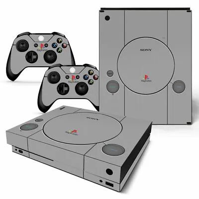 PS1 Retro Design  Vinyl Skins/Stickers For Xbox One X Console & 2 Controllers • $11.24