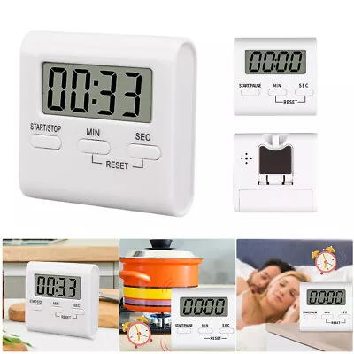 Magnetic Digital Kitchen Timer Alarm Clock Minute Countdown LCD For Cooking NEW • £3.85