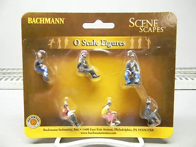 BACHMANN SEATED PLATFORM PASSENGERS FIGURES 6 PIECES O GAUGE People 33161 NEW • $12.94