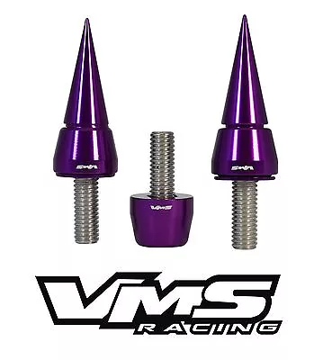 Purple Vms Racing Distributor Bolts + Spiked Beauty Washers For Honda Acura • $24.95