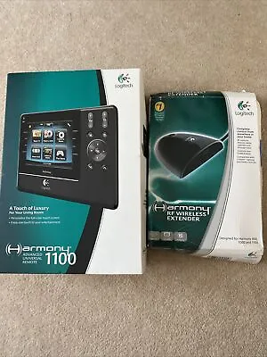 Logitech Harmony 1100 Universal Remote Touch Screen + Harmony RF Extender Bundle • £300