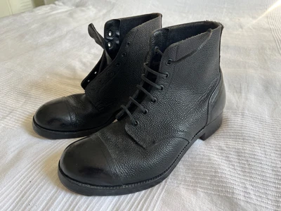 £215.66 • Buy Vintage 50's GTHAWKINS Boots English Workwear UK8 Black Hobnail Leather British