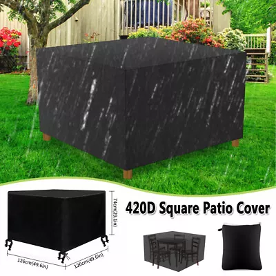 £8.99 • Buy Heavy Duty Waterproof Garden Patio Furniture Cover For Rattan Table Cube Outdoor