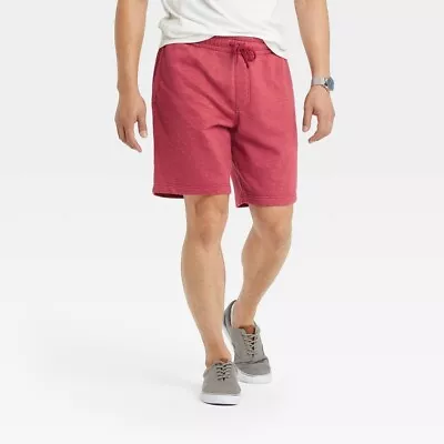 Goodfellow & Co Men's 8.5  Red Reguar Fit Drawstring Comfort Lounge Shorts Large • $14.90