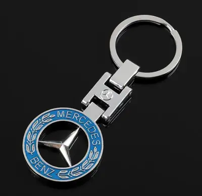 Blue 3D Metal Car Key Chain Ring For Mercedes Benz AMG Sport Car Home Decoration • $8.99