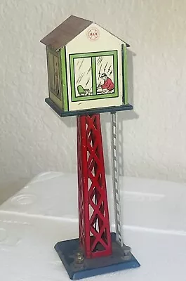 Vintage Switchman Tower Marx Model Train Tin Litho Railroad Layout • $18.10